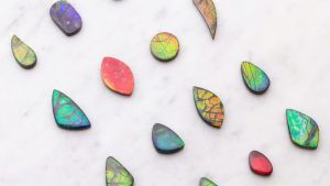 Редкий аммолит для ювелирных изделий