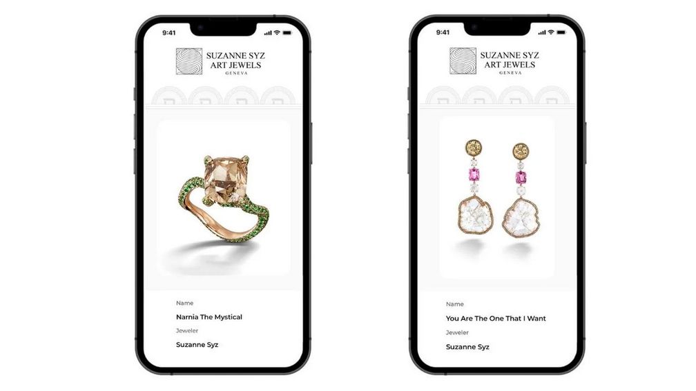 Сертификаты Origyn Foundation для украшений Сюзанн Сиз