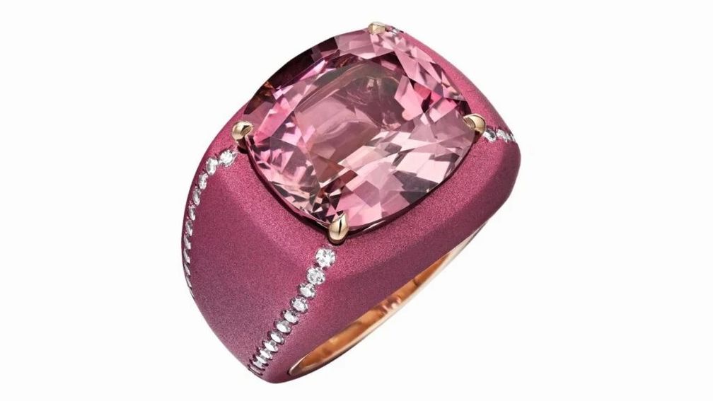 Кольцо La Vie en Rose с пурпурно-розовым турмалином 