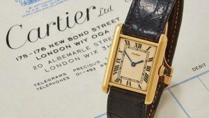 Легендарные часы Tank от Cartier London выставляются на аукцион