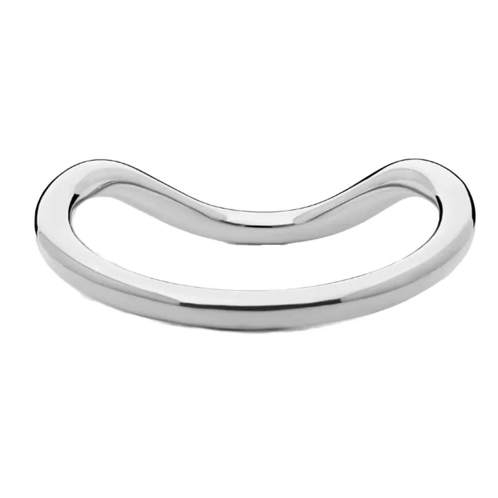 Обручальное кольцо Sculptural Waves от James Allen из 14-каратного белого золота