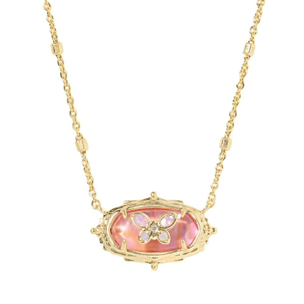 Короткое золотистое колье Elisa Butterfly от Dolly Parton x Kendra Scott