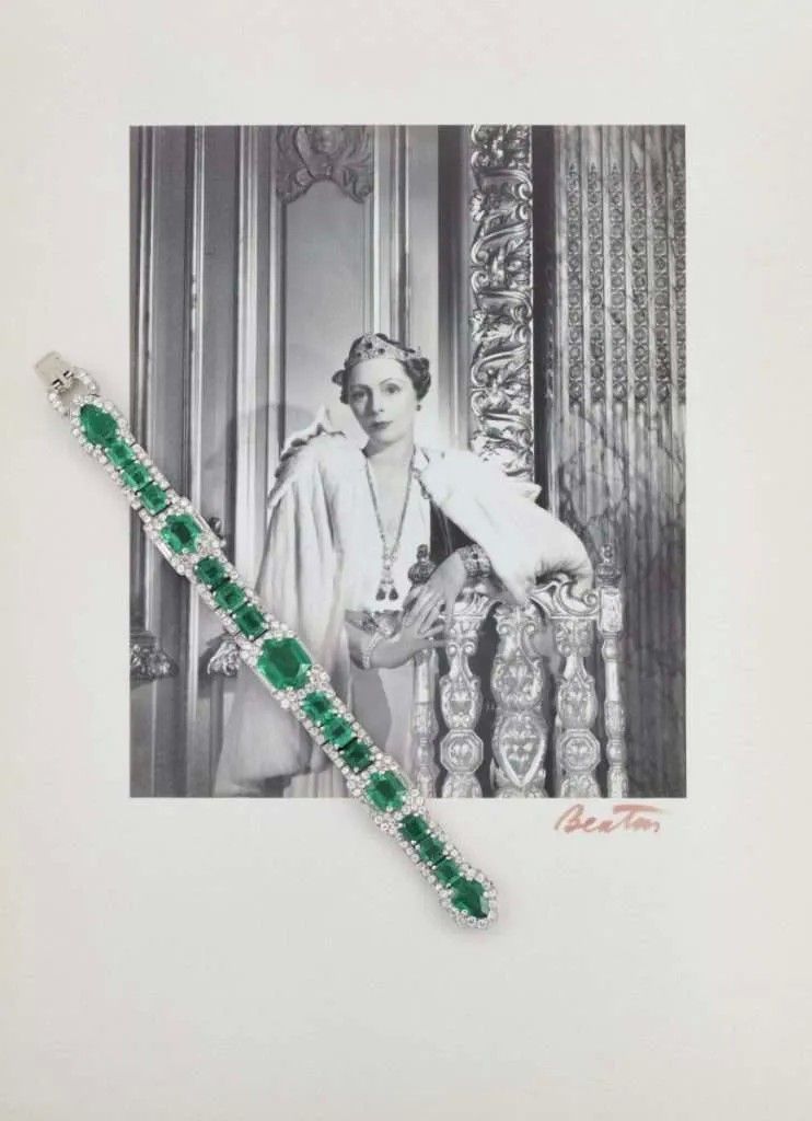 Леди Уимборн в браслете от Cartier на портрете Сесила Битона