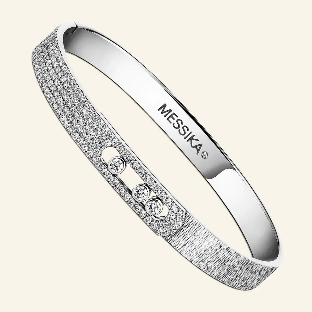 Браслет Move Noa Ciselé от Messika из белого золота с бриллиантами