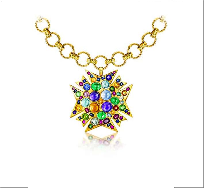 Ожерелье из коллекции Byzantine, вдохновленное византийскими мозаиками Равенны