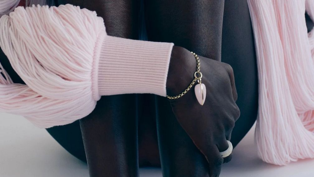 Подвеска Pebble из розового опала от By Pariah