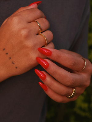 Новогодний маникюр и кольца