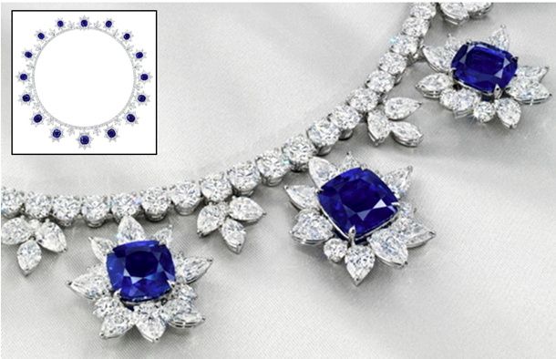 Колье с сапфирами и бриллиантами продано за рекордные $ 16,2 млн