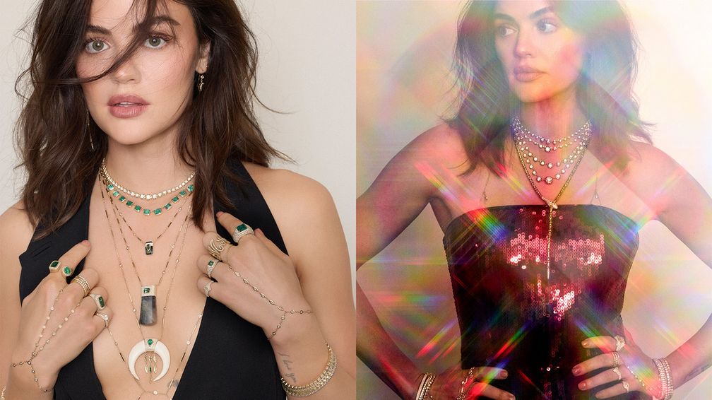 В праздничной кампании Love and Desire от Jacquie Aiche участвует актриса Люси Хейл В праздничной кампании Love and Desire от Jacquie Aiche участвует актриса Люси Хейл