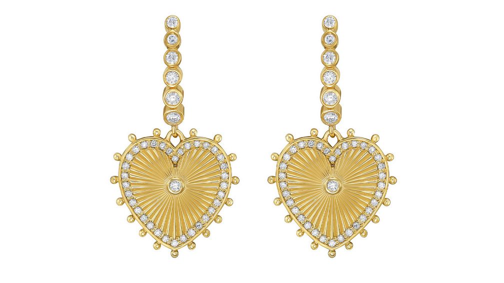 Серьги Cassandane из 18-каратного желтого золота с бриллиантами