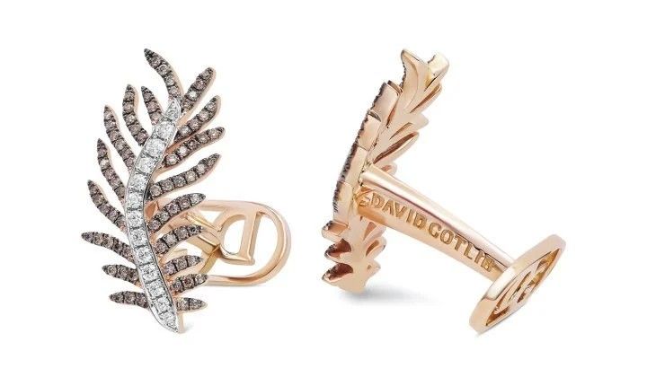 Запонки Feathery Charm от David Gotlib