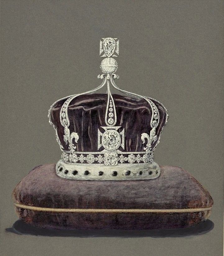 Корона королевы Марии, изготовленная Garrard Корона королевы Марии, изготовленная Garrard