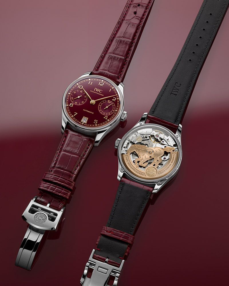 Часы IWC Schaffhausen Portugieser Automatic 42 Year of the Horse из нержавеющей стали, ограниченная серия из 500 экземпляров