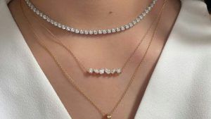 С какими типами выреза лучше всего сочетается ожерелье-ривьера?