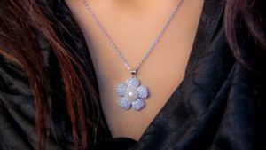 С какими типами выреза лучше всего сочетается кулон на длинной цепи?