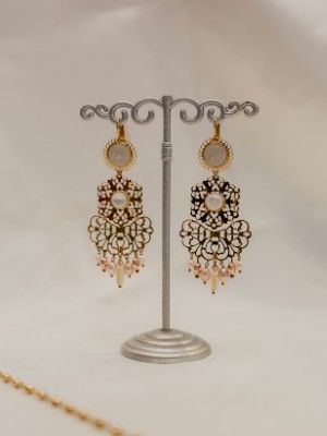 крупные серьги-люстры