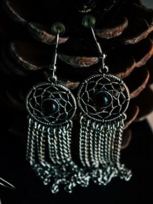 крупные серьги-люстры