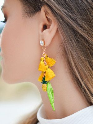 серьги кисточки