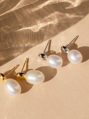 серьги-«жемчужные капли»