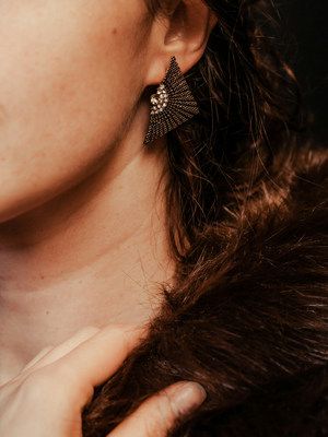 серьги геометрических форм