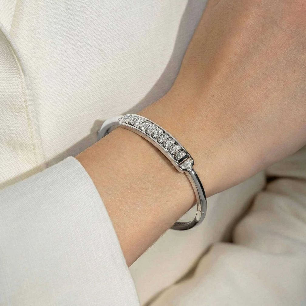 Браслет Aura Chrome из белого золота 18 карат с бриллиантами 