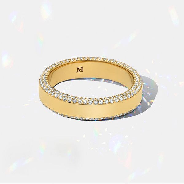 Кольцо вечности Danielle из 18-каратного желтого золота с 260 бриллиантами Кольцо вечности Danielle из 18-каратного желтого золота с 260 бриллиантами