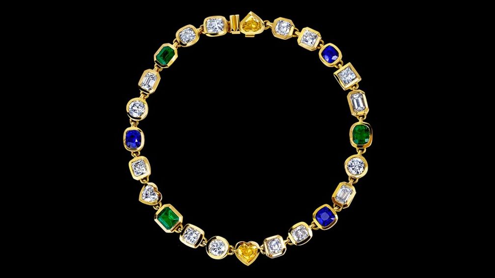 Колье от Jacob & Co. с бриллиантами и драгоценными камнями Колье от Jacob & Co. с бриллиантами и драгоценными камнями