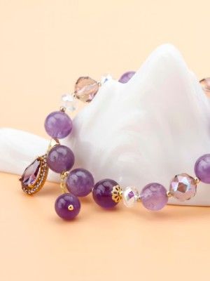 браслет с аметистом