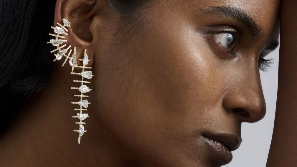 Серьги от Studio Renn с бриллиантами старинной огранки Серьги от Studio Renn с бриллиантами старинной огранки