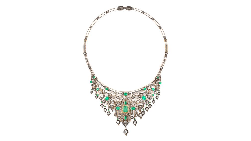 Изумрудное колье XIX века, принадлежавшее греческой принцессе