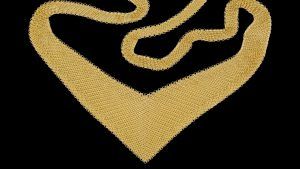 Шелковистое и роскошное ожерелье из золотой сетки от Эльзы Перетти