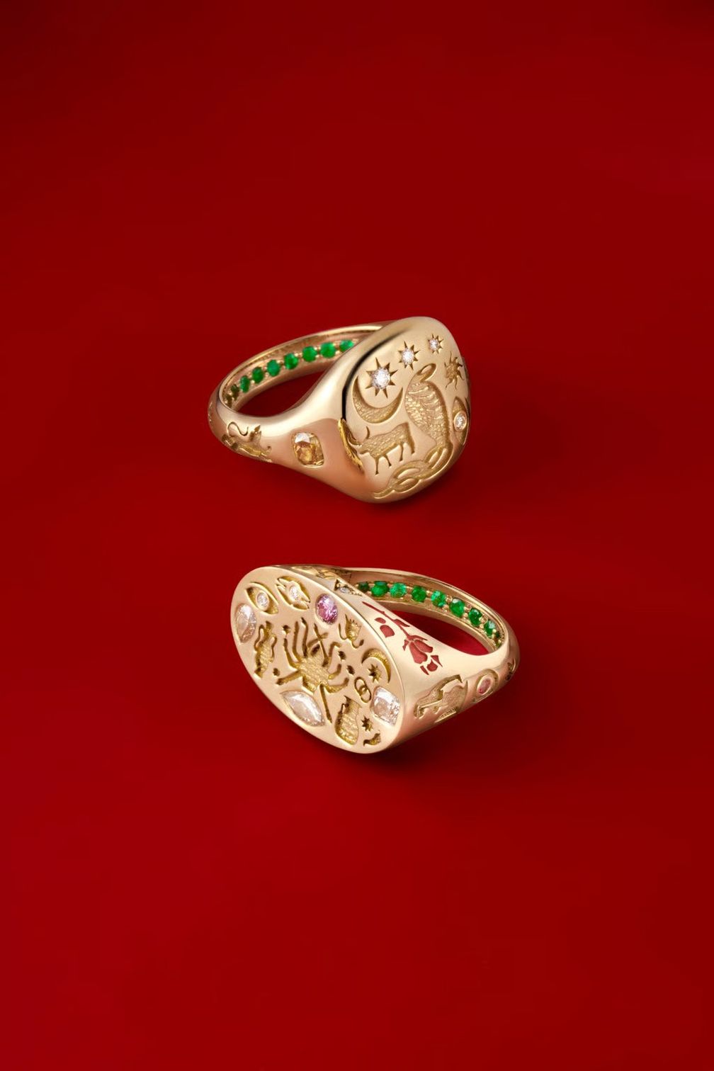 Изготовленные на заказ кольца Loverglyph от Dyne