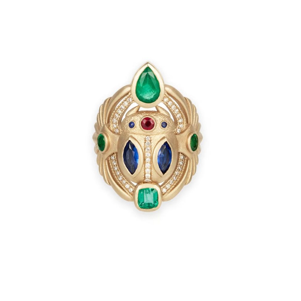 Кольцо Scarab («Скарабей») от Jacquie Aiche