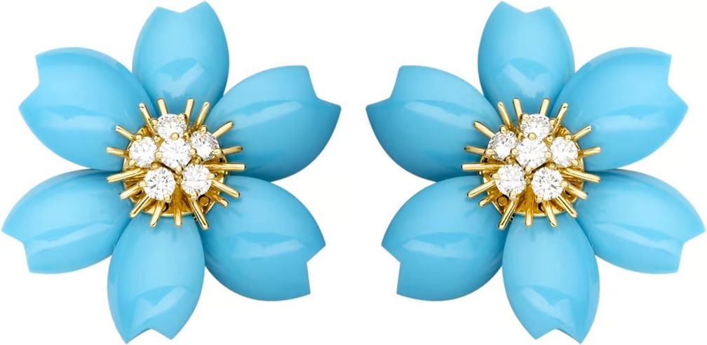 Серьги Rose de Noël от Van Cleef & Arpels