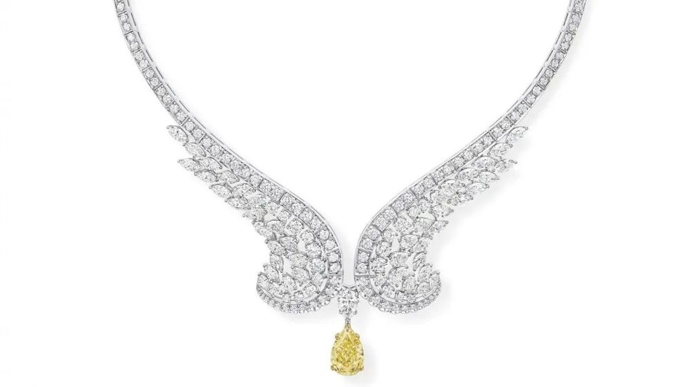 Колье Eagle Yellow Diamond («Орел с желтым бриллиантом»). Фото: Harry Winston