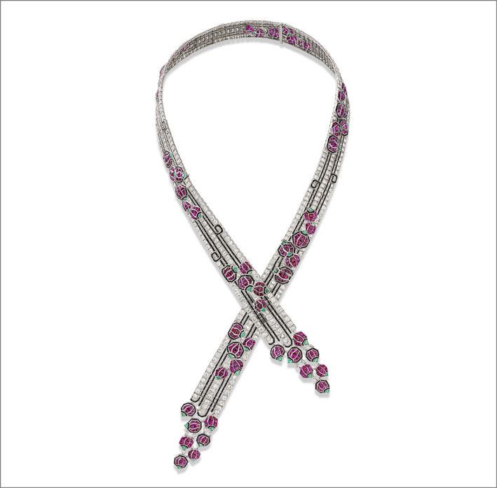 Колье от Boucheron в стиле ар-деко, 1925 год