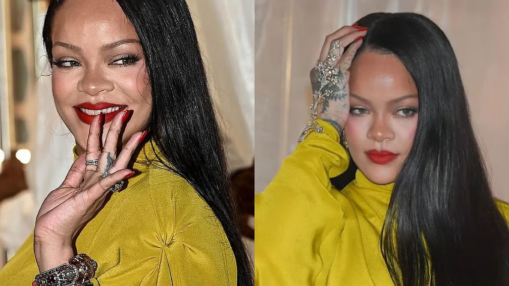 Во время визита в Индию для эксклюзивного запуска своего косметического бренда Fenty Рианна отдала дань уважения индийскому мастерству. Фото: Sabyasachi