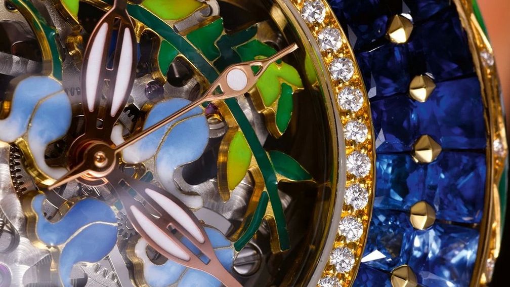 Часы Discobolo Floreale Full Blue Sapphires Edition от Zannetti