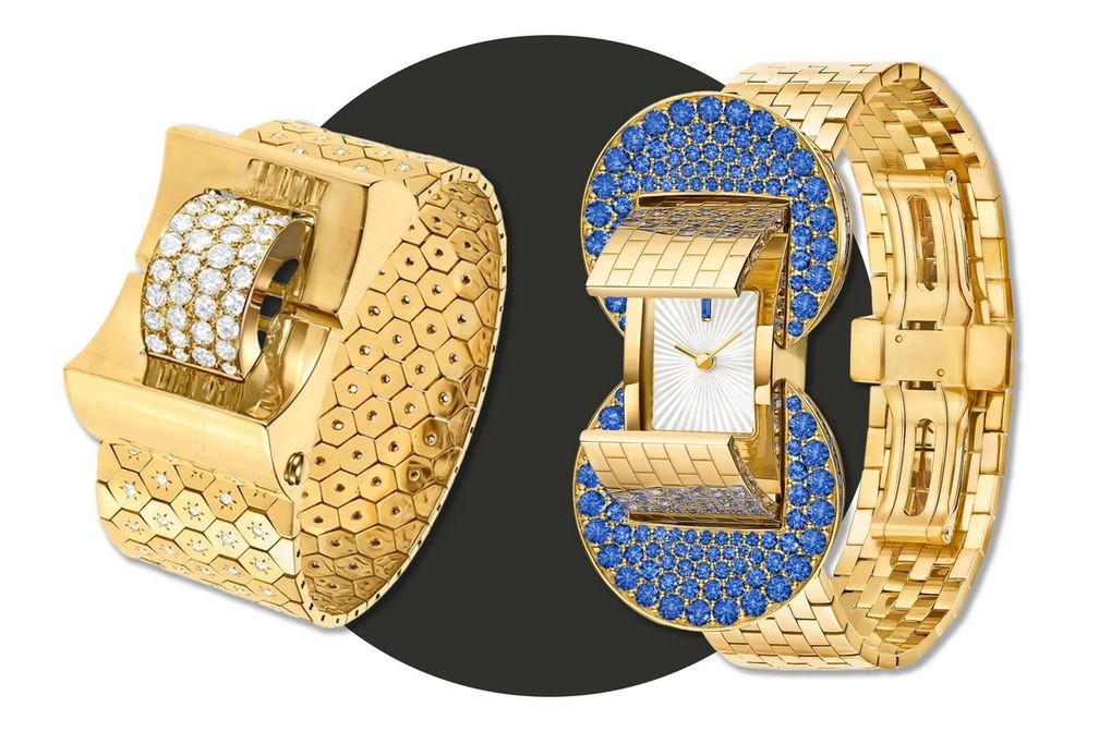 Часы Ludo Secret из золота и сапфиров от Van Cleef & Arpels 