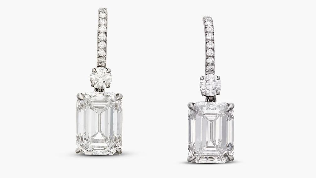 Серьги с бриллиантами будут предложены на аукционе Sotheby’s в Женеве