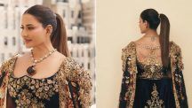 Судха Редди в наряде от Маниша Малхотры и колье с танзанитом на Met Gala 2026