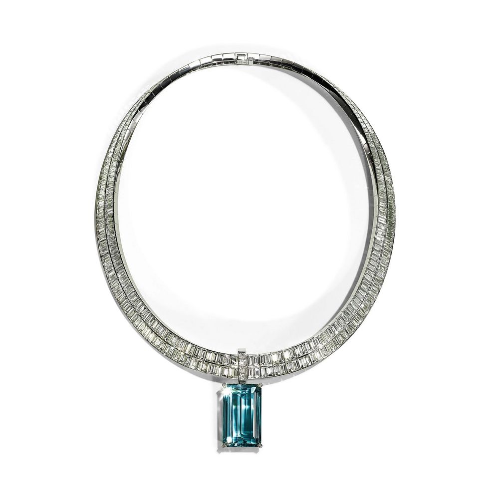 Колье из коллекции Blue Book от Tiffany & Co., представленное в фильме «Дьявол носит Prada 2». Фото: T|Tiffany & Co. Studio