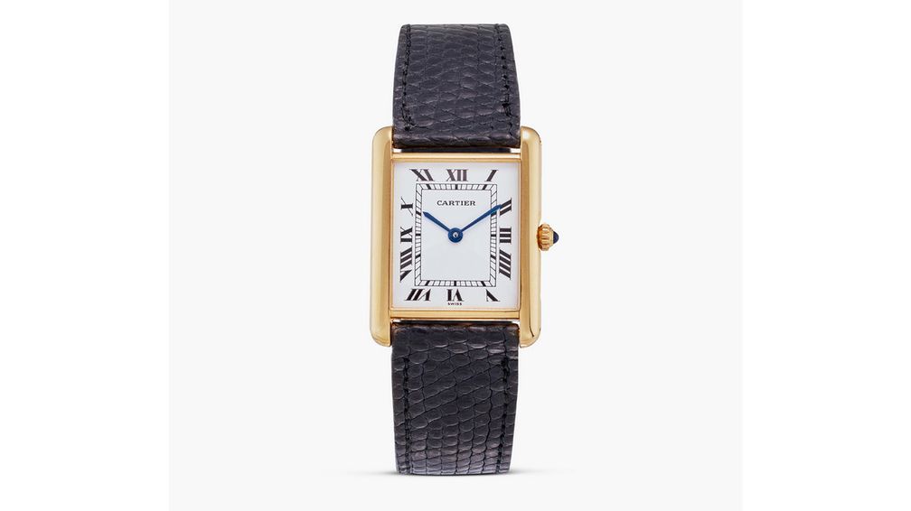Наручные часы Cartier Tank с гравировкой, подаренные Темпельсману Жаклин Кеннеди Онассис в 1985 году