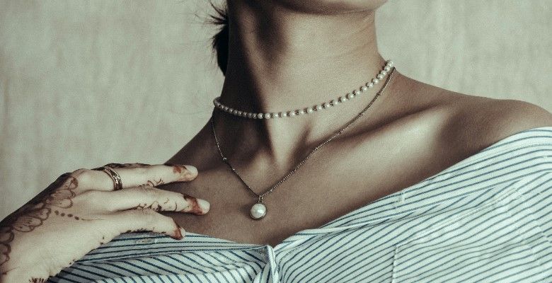 Цепь-подвеска: как длина и вырез влияют на образ (каре, лодочка, декольте)