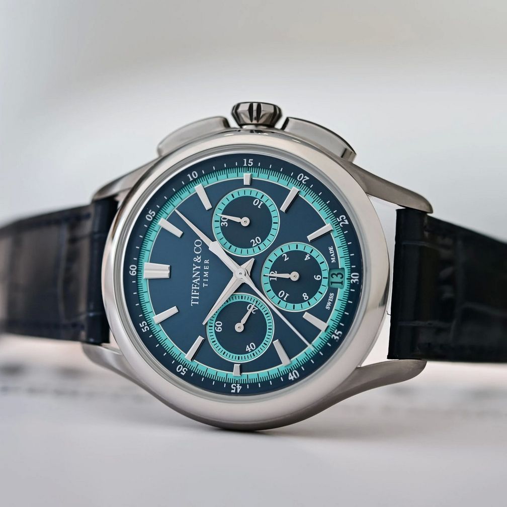 Хронограф Tiffany Timer в титановом корпусе и с темно-синим циферблатом Хронограф Tiffany Timer в титановом корпусе и с темно-синим циферблатом
