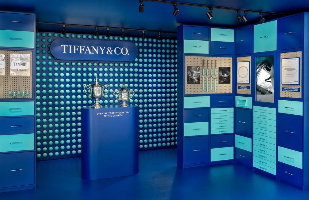 Инсталляция Tiffany & Co. на турнире US Open. Фото: Брэд Диксон