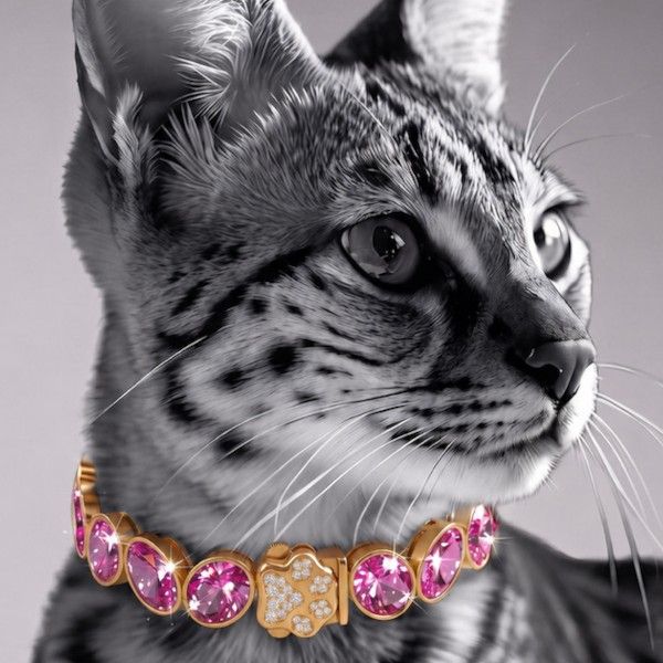 Ошейник Pink Lady на модели Ошейник Pink Lady на модели