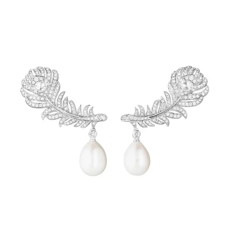 Серьги Plume de Paon от Boucheron 