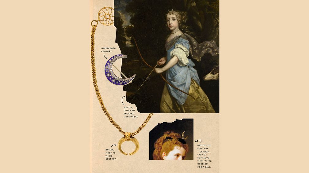 На страницах книги Secret Language of Victorian Jewelry Адзарито демонстрирует исторические примеры: от изображений самих украшений до картин, на которых они запечатлены на владельцах (как, например, в главе, посвященной украшениям в форме полумесяца). Авторские права на изображения: Эми Адзарито, 2026 г. Авторские права на иллюстрации: Penguin Random House LLC, 2026 г. Издатель: Clarkson Potter, подразделение Crown Publishing Group На страницах книги Secret Language of Victorian Jewelry Адзарито демонстрирует исторические примеры: от изображений самих украшений до картин, на которых они запечатлены на владельцах (как, например, в главе, посвященной украшениям в форме полумесяца). Авторские права на изображения: Эми Адзарито, 2026 г. Авторские права на иллюстрации: Penguin Random House LLC, 2026 г. Издатель: Clarkson Potter, подразделение Crown Publishing Group