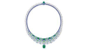 Новое колье Victoria Falls от Harry Winston с эффектным изумрудом весом 5,9 карата